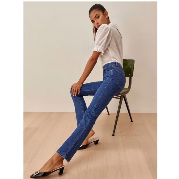Reformation Liza High Rise Straight Jeans - Picture 6 of 15